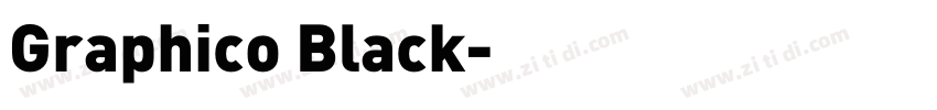 Graphico Black字体转换